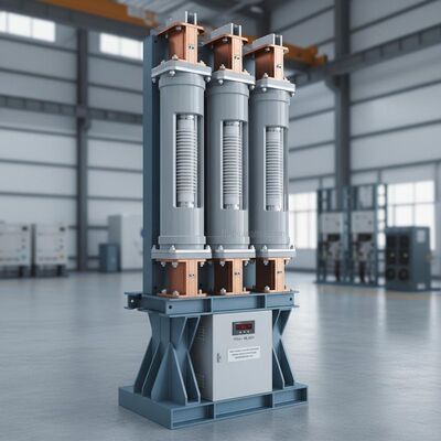 High Voltage Vacuum Circuit Breaker with Ceramic Capacitors Embedded Pole for 11 kV to 40.5 kV and 20-Year Service Life