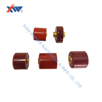 High-voltage doorknob capacitor with 60,000-hour design life featuring anti-aging ceramic dielectric and low-loss technology for industrial microwave heating